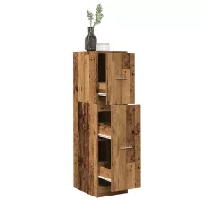   vidaXL antik fa színű szerelt fa patikaszekrény 30 x 41 x 118 cm