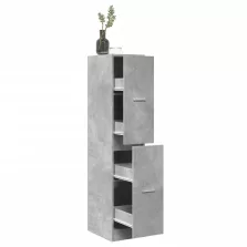   vidaXL betonszürke szerelt fa patikaszekrény 30 x 41 x 144,5 cm