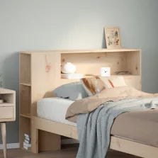 vidaXL tömör fenyőfa fejtámla tárolóval 75 cm