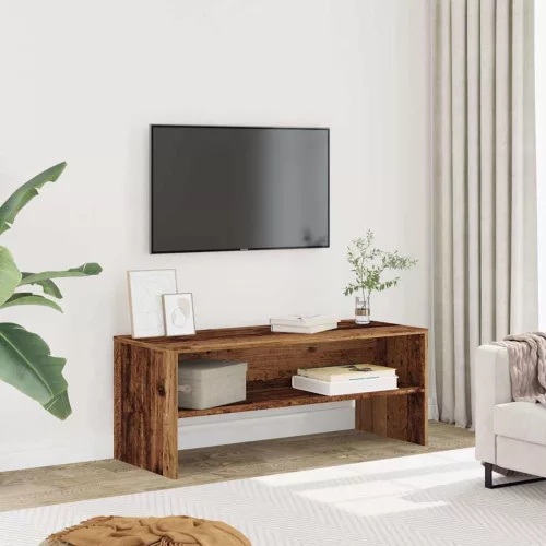 vidaXL antik hatású szerelt fa TV-szekrény 100 x 40 x 40 cm