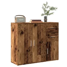   vidaXL antik fa színű szerelt fa tálalószekrény 91 x 29,5 x 75 cm