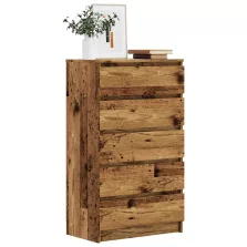   vidaXL antik fa színű szerelt fa fiókos szekrény 60 x 36 x 103 cm