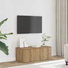   vidaXL kézműves tölgy színű szerelt fa TV-szekrény 80x34x30 cm