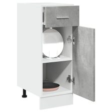   vidaXL betonszürke szerelt fa fiókos alsószekrény 30 x 46 x 81,5 cm