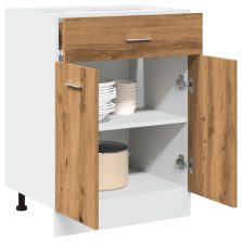   vidaXL “Lyon” kézműves tölgyszínű szerelt fa fiókos alsószekrény