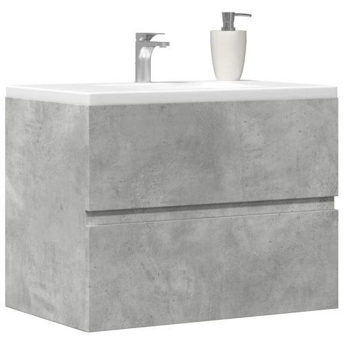 vidaXL betonszürke szerelt fa fürdőszobaszekrény 60 x 38,5 x 45 cm