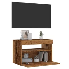   vidaXL antik fa színű szerelt fa TV-szekrény LED-ekkel 60x35x40 cm