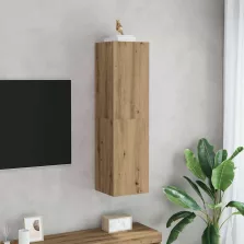   vidaXL kézműves tölgy színű szerelt fa TV-szekrény 30,5 x 30 x 110 cm
