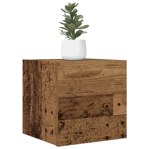 vidaXL antik fa színű falra szerelhető TV-szekrény 30,5 x 30 x 30 cm