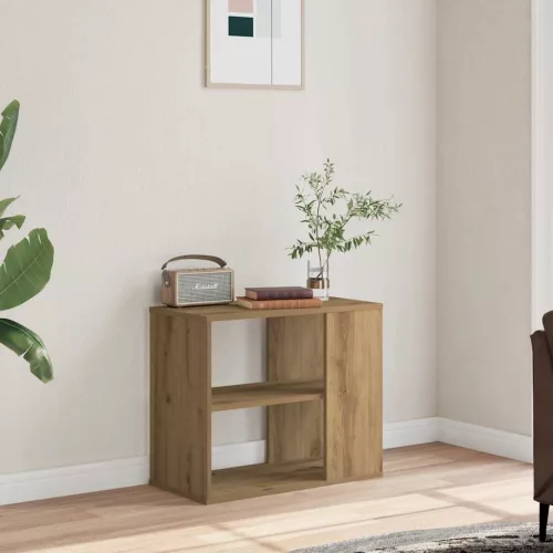 vidaXL kézműves tölgy színű szerelt fa kisszekrény 60 x 30 x 50 cm