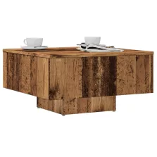   vidaXL antik fa színű szerelt fa dohányzóasztal 60 x 60 x 31,5 cm
