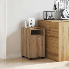   vidaXL szekrény kerekekkel Artisan tölgy Gépi úton előállított fa