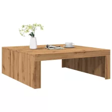   vidaXL kézműves tölgy színű szerelt fa dohányzóasztal 100 x 100 x 35cm