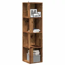   vidaXL antik fa színű szerelt fa sarokszekrény 33 x 33 x 132 cm