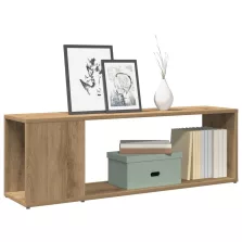   vidaXL kézműves tölgy színű szerelt fa TV-szekrény 100x24x32 cm