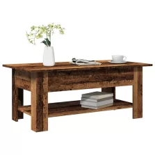   vidaXL antik fa színű szerelt fa dohányzóasztal 102 x 55 x 42 cm