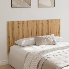   vidaXL kézműves tölgy színű szerelt fa ágyfejtámla 160x1,5x80 cm