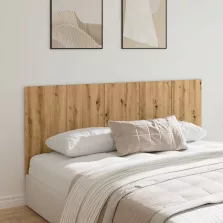   vidaXL kézműves tölgy színű szerelt fa ágyfejtámla 200x1,5x80 cm