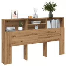   vidaXL kézműves tölgyszínű szerelt fa áthidalószekrény 180x19x103,5 cm
