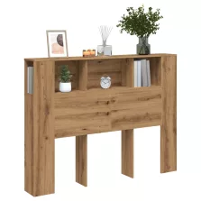   vidaXL kézműves tölgyfa fejtámla szekrény 140 x 18,5 x 102,5 cm redőzött fa