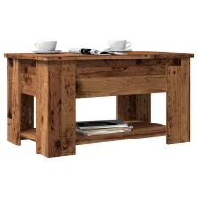  vidaXL antik fás szerelt fa dohányzóasztal 79 x 49 x 41 cm