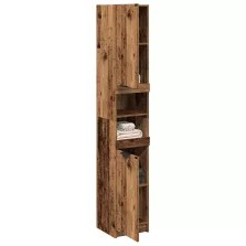   vidaXL Fürdőszobaszekrény Régi fa 32x34x188,5 cm Gépelt fa