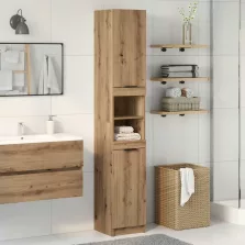   vidaXL Fürdőszobaszekrény Artisan tölgy Gépi úton előállított fa