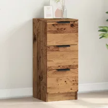   vidaXL antik fa színű szerelt fa tálalószekrény 30 x 30 x 70 cm