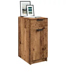   vidaXL antik fa színű szerelt fa íróasztalszekrény 33 x 50 x 75 cm