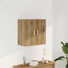   vidaXL kézműves tölgy színű szerelt fa faliszekrény 60 x 31 x 60 cm