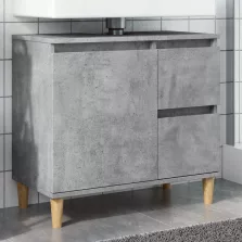   vidaXL betonszürke szerelt fa mosdószekrény 65 x 33 x 60 cm