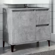   vidaXL betonszürke szerelt fa mosdószekrény 65 x 33 x 60 cm