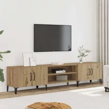  vidaXL kézműves tölgy színű szerelt fa TV-szekrény 180 x 31,5 x 40 cm
