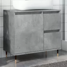   vidaXL betonszürke szerelt fa fürdőszobaszekrény 65 x 33 x 60 cm