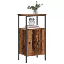   vidaXL antik fa színű szerelt fa éjjeliszekrény 41 x 31 x 80 cm