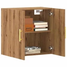  vidaXL kézműves tölgy színű szerelt fa faliszekrény 60 x 31 x 60 cm