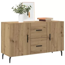   vidaXL kézműves tölgy színű szerelt fa tálalószekrény 100 x 36 x 60 cm