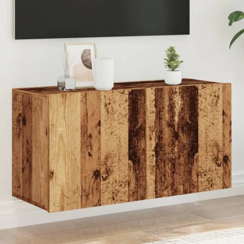 vidaXL antik fa színű falra szerelhető TV-szekrény 80 x 30 x 41 cm