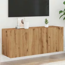   vidaXL kézműves tölgy színű falra szerelhető TV-szekrény 100x30x41 cm