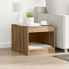   vidaXL kézműves tölgy színű szerelt fa macskaalomdoboz 47 x 59 x 42 cm