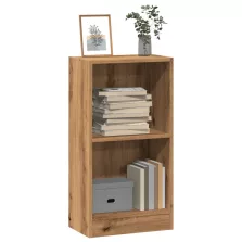   vidaXL kézműves tölgy szerelt fa könyvespolc 40 x 24 x 76 cm
