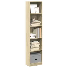   vidaXL sonoma tölgy színű szerelt fa könyvespolc 40 x 24 x 176 cm