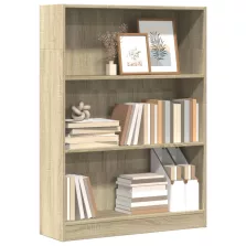   vidaXL sonoma tölgy színű szerelt fa könyvespolc 80 x 24 x 109 cm