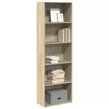   vidaXL sonoma tölgy színű szerelt fa könyvespolc 60 x 30 x 189 cm