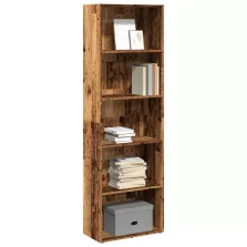   vidaXL antik fa színű szerelt fa könyvespolc 60 x 30 x 189 cm