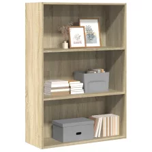   vidaXL sonoma tölgy színű szerelt fa könyvespolc 80 x 30 x 114 cm