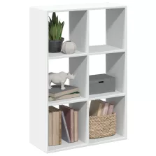   vidaXL fehér szerelt fa térelválasztó könyvespolc 69,5x29x103,5 cm