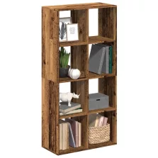  vidaXL antik fa színű fa térelválasztó könyvespolc 69,5x29x137,5 cm