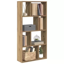   vidaXL kézműves tölgy színű szerelt fa könyvespolc 60 x 20 x 120 cm