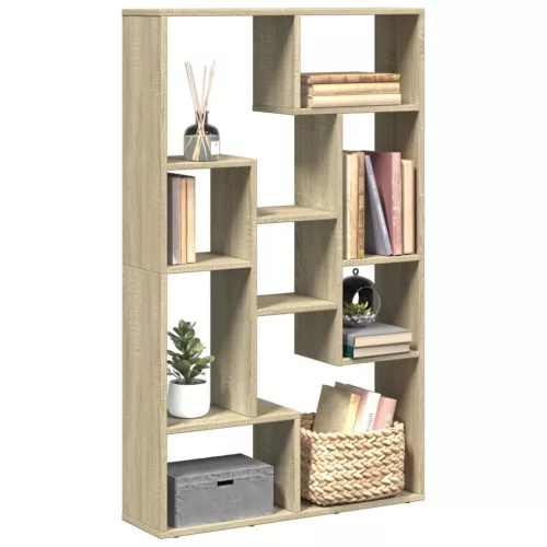 vidaXL sonoma tölgy színű szerelt fa könyvespolc 72 x 20 x 120 cm